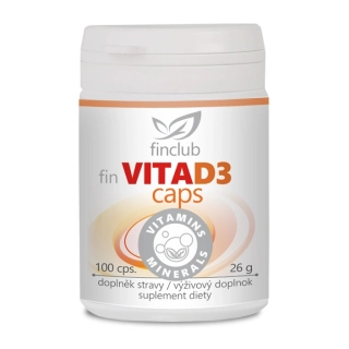 fin VitaD3caps, 100 kapslí